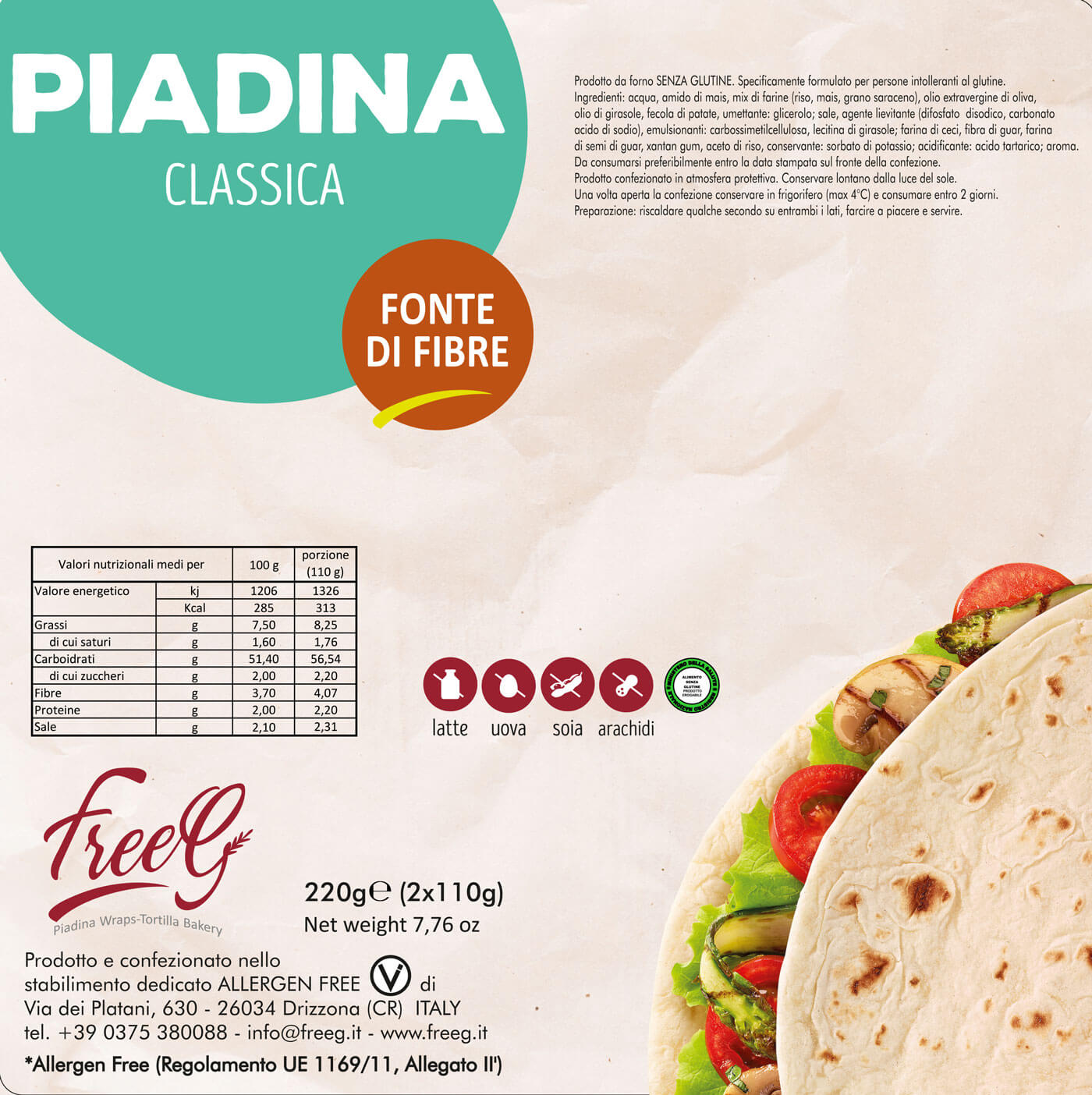 Piadina tradizionale - Prodotti tipici pugliesi online :: Puglia Genuina 